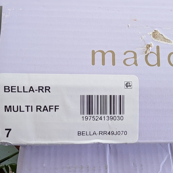 Madden Girl Bella Block Heel Sandals Size 7 Ivory Pearl Wedding Boho NEW - Picture 13 of 13